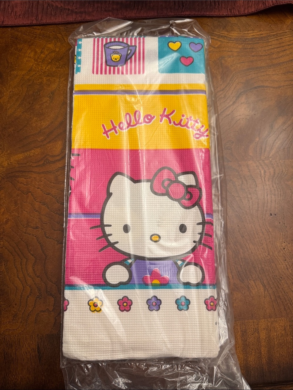 Vintage Hello Kitty Paper Sanrio 1976/2001 Party Tablecloth 48” x 96” NWT